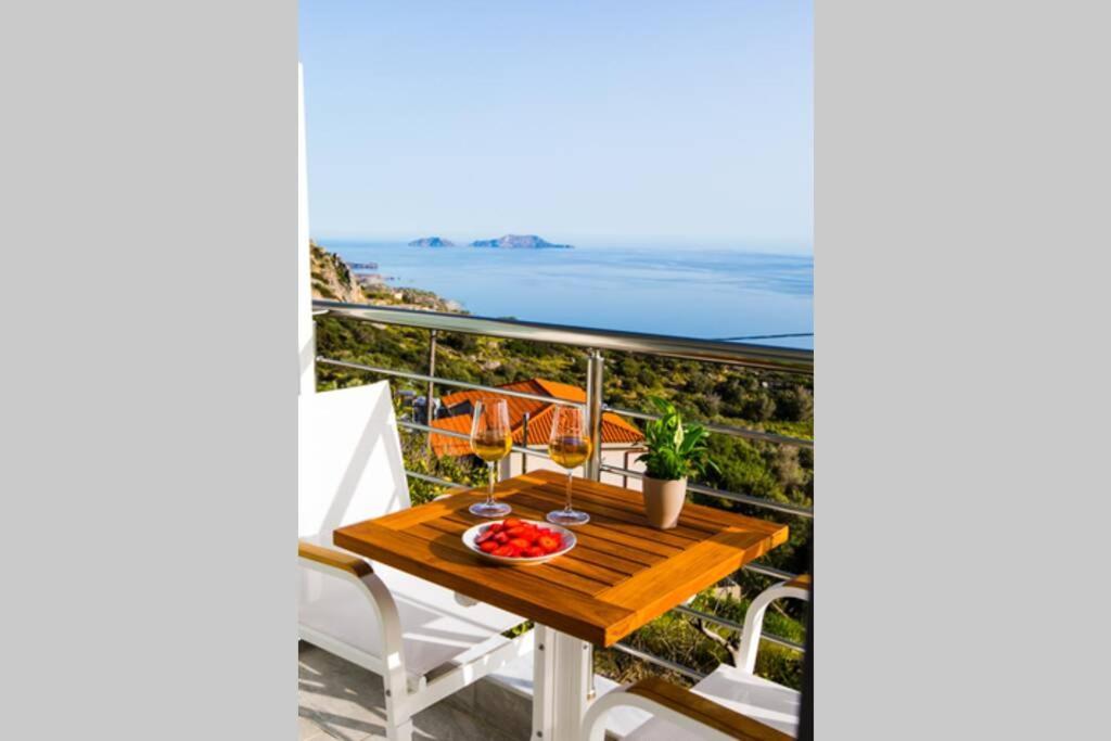 Chrysi'S Ocean View Retreat Villa Kerames Eksteriør bilde